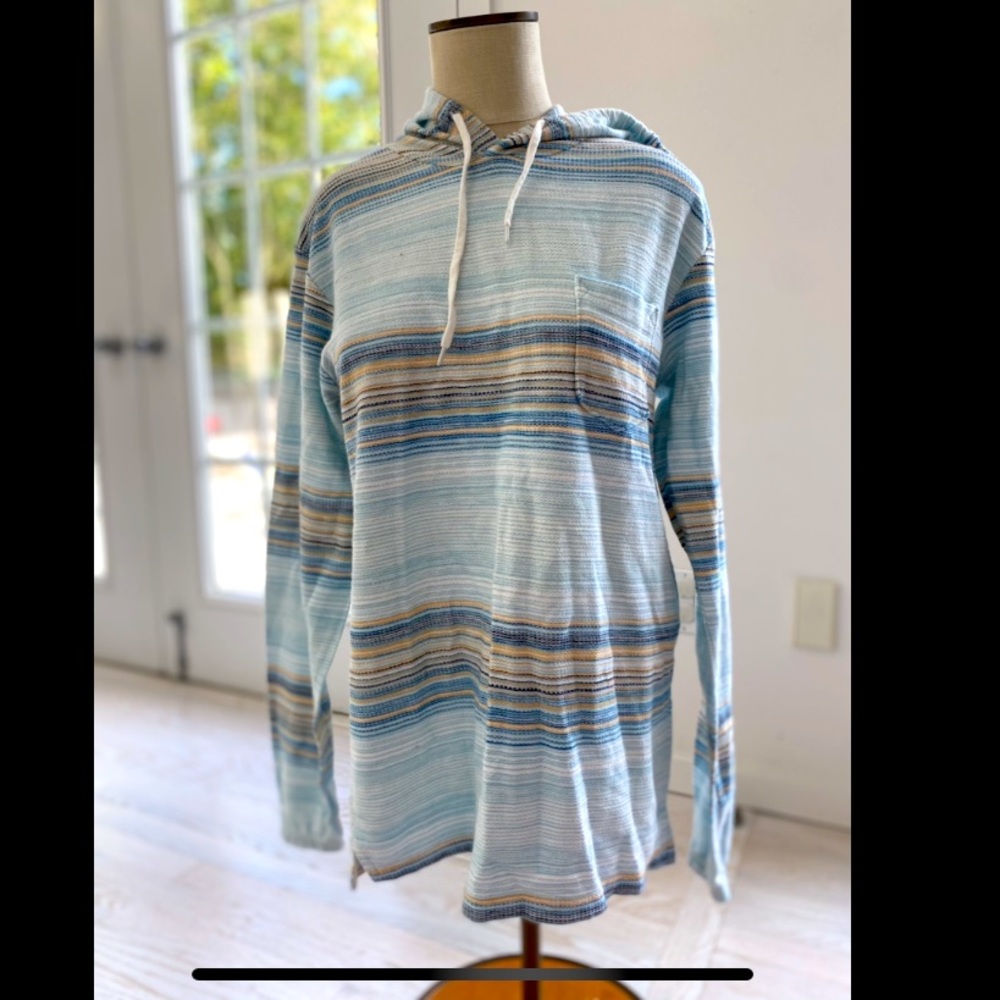 Billabong striped hoodie pullover, size s